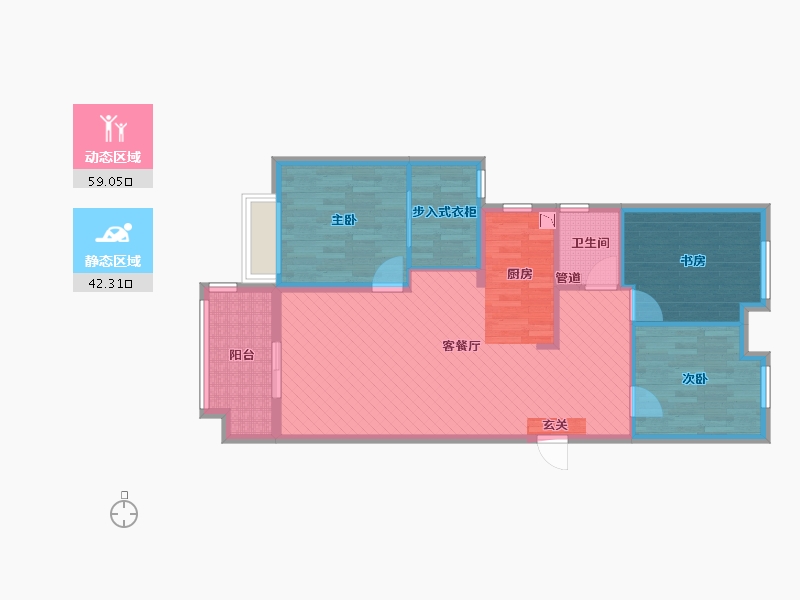 广东省-广州市-金融街・融穗华府-90.80-户型库-动静分区