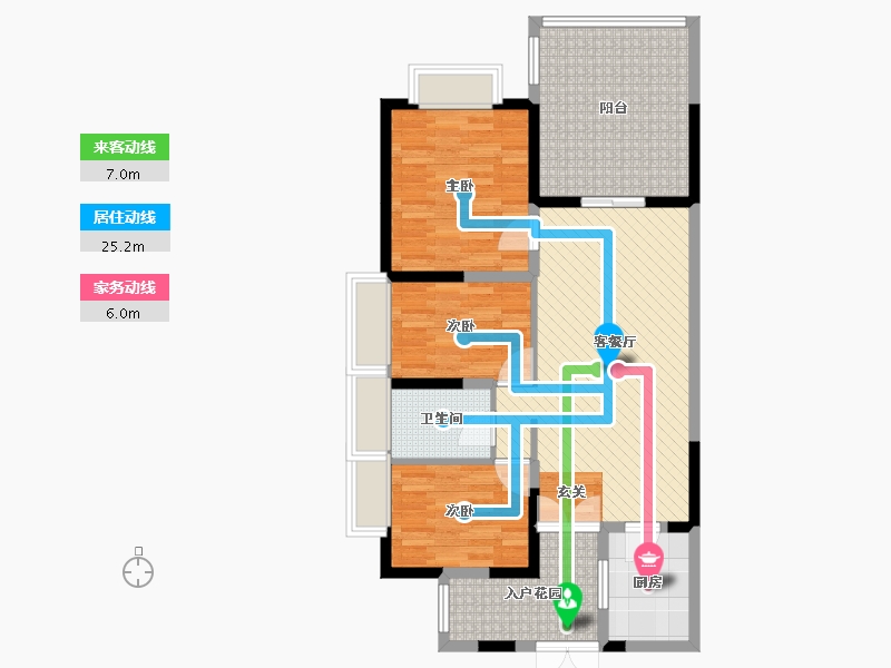 四川省-泸州市-碧桂园生态城-91.79-户型库-动静线