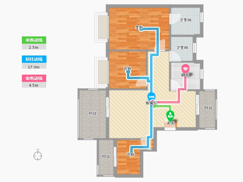 江苏省-苏州市-世茂石湖湾-80.28-户型库-动静线