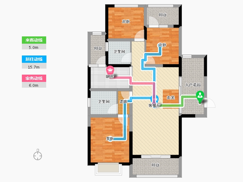 云南省-昭通市-南辰1号-100.35-户型库-动静线