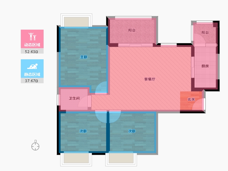 四川省-南充市-天庐-78.14-户型库-动静分区