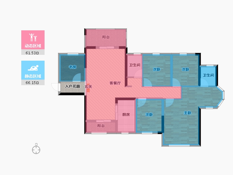 广西壮族自治区-钦州市-咸亨康桥-114.43-户型库-动静分区