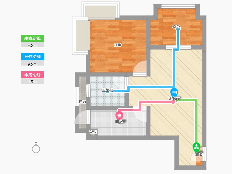 江苏省-苏州市-中联铂悦-48.64-户型库-动静线