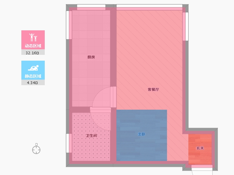 湖北省-武汉市-宝丰一村-27.37-户型库-动静分区