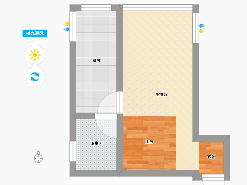 湖北省-武汉市-宝丰一村-27.37-户型库-采光通风