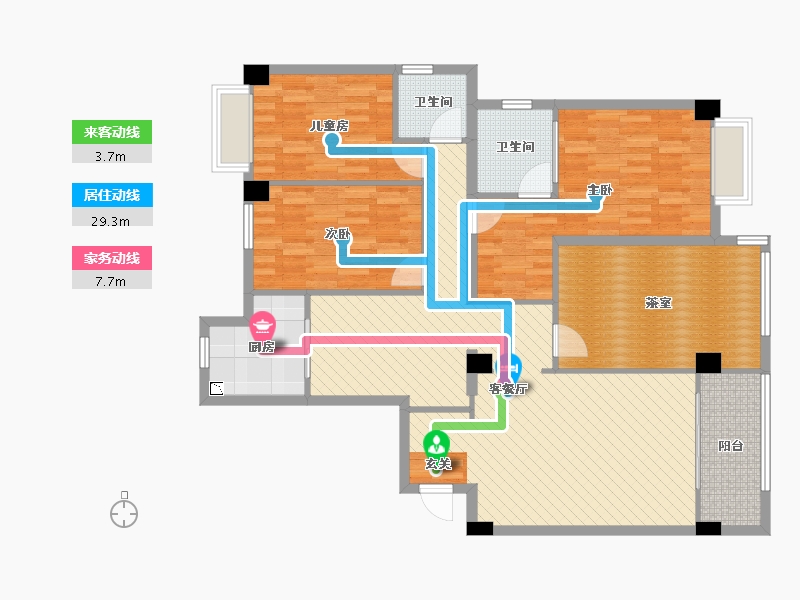 福建省-莆田市-鲤中小区-123.48-户型库-动静线