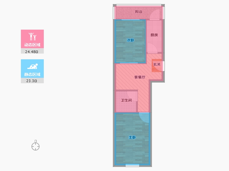 天津-天津市-友爱东里-41.49-户型库-动静分区