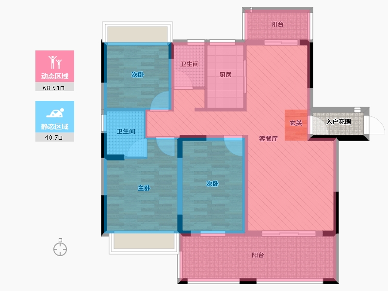 江西省-赣州市-桃李春天-98.15-户型库-动静分区