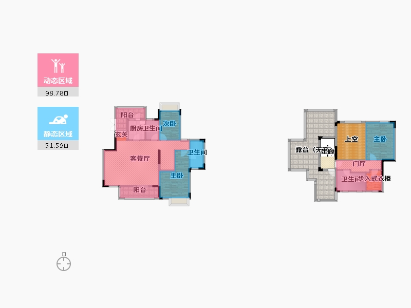 四川省-成都市-海伦春天-191.08-户型库-动静分区