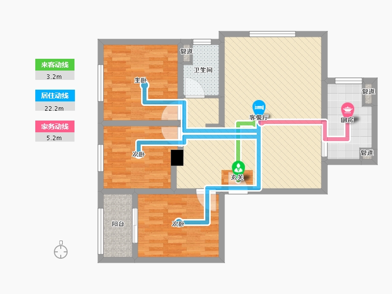 山东省-济宁市-春都华府-77.71-户型库-动静线