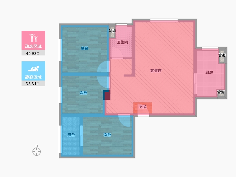 山东省-济宁市-春都华府-77.71-户型库-动静分区