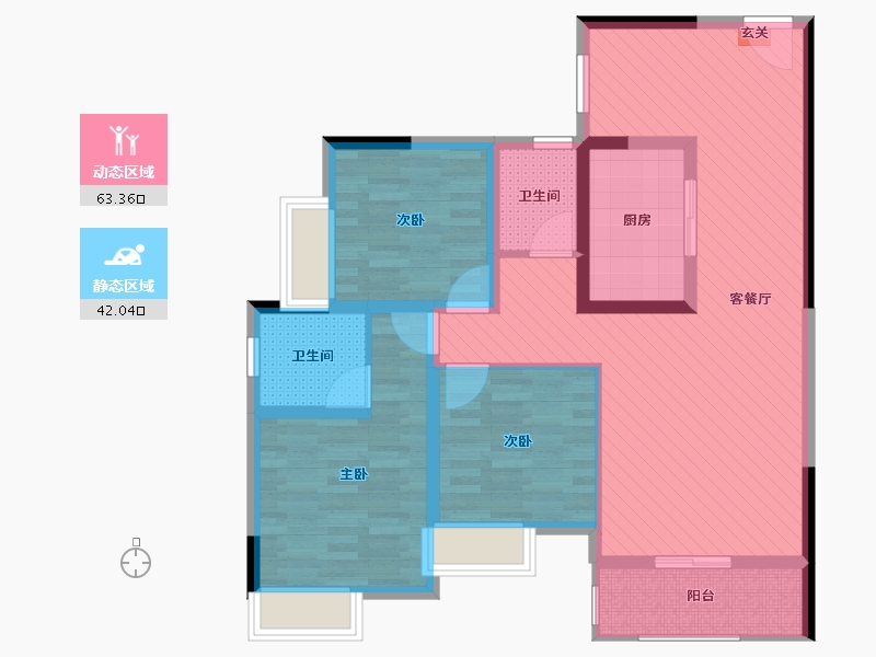 四川省-内江市-和都国际-二期-92.24-户型库-动静分区