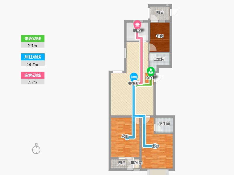 山西省-太原市-西岸-南区-96.39-户型库-动静线