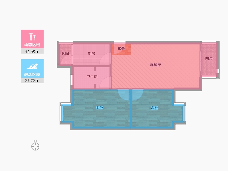 北京-北京市-滨河皓月园-59.29-户型库-动静分区