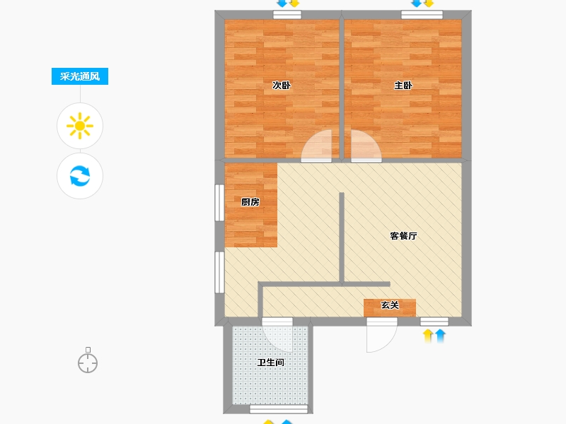 河南省-濮阳市-南乐-58.12-户型库-采光通风