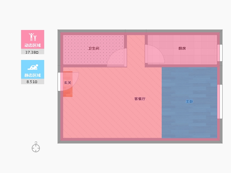 北京-北京市-远洋天地-33.36-户型库-动静分区