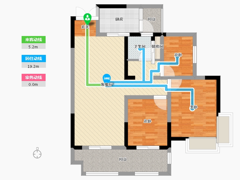 四川省-南充市-高庐御品江城-75.70-户型库-动静线