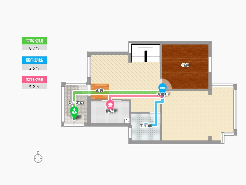 湖南省-长沙市-澳海澜庭-71.06-户型库-动静线