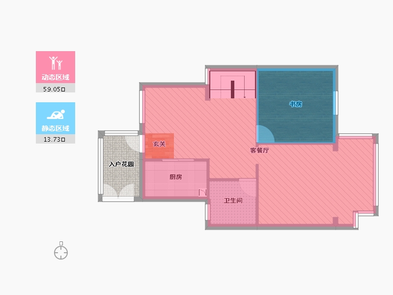 湖南省-长沙市-澳海澜庭-71.06-户型库-动静分区