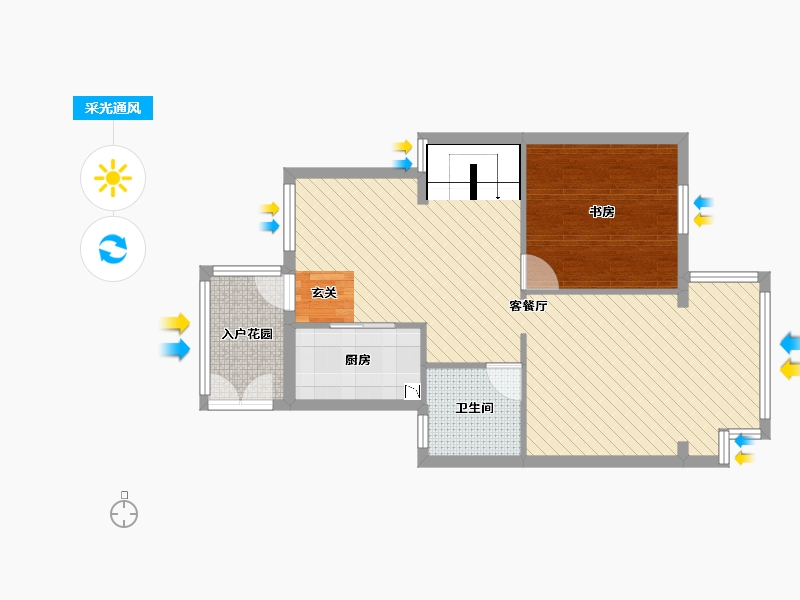 湖南省-长沙市-澳海澜庭-71.06-户型库-采光通风