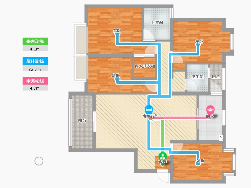 湖北省-黄冈市-八斗地还建小区-107.93-户型库-动静线