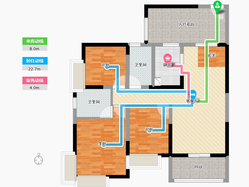 四川省-成都市-海骏达蜀都1号-96.06-户型库-动静线