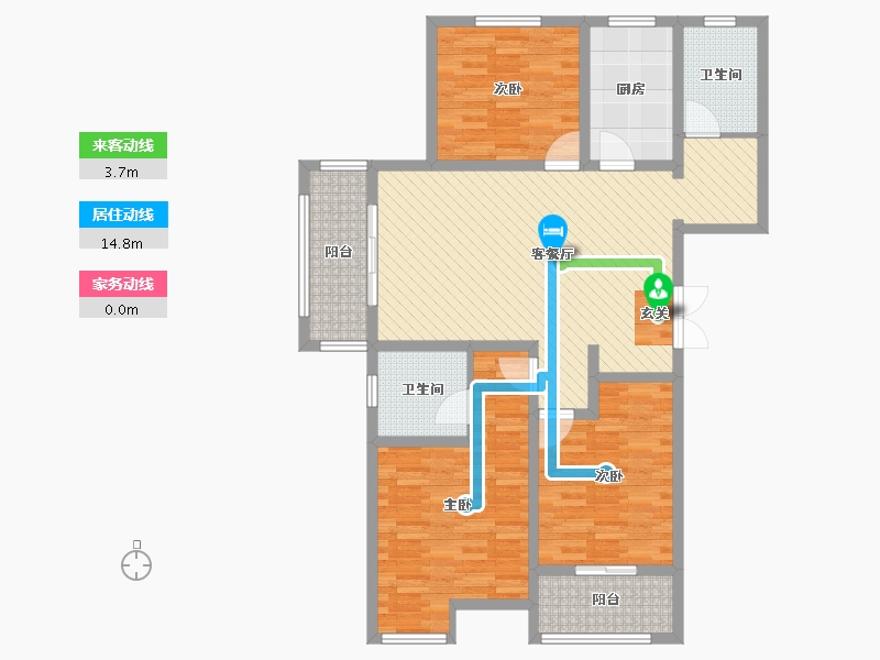 河南省-焦作市-大唐名村-110.00-户型库-动静线