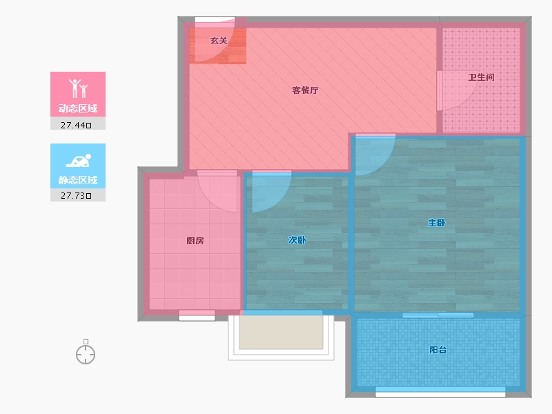 上海-上海市-中福浦江汇-49.00-户型库-动静分区