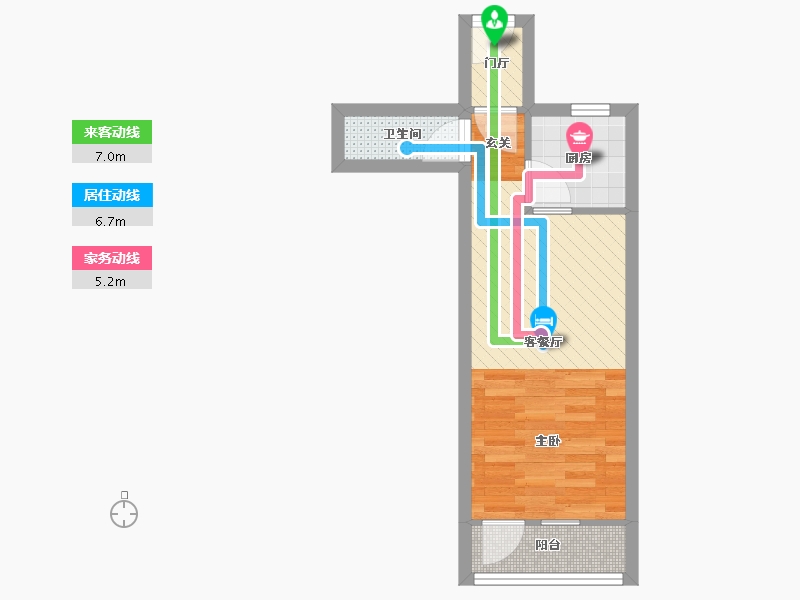 北京-北京市-翠林三里-18号楼-31.88-户型库-动静线