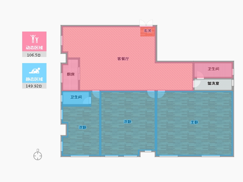 湖南省-邵阳市-城南一号-242.23-户型库-动静分区