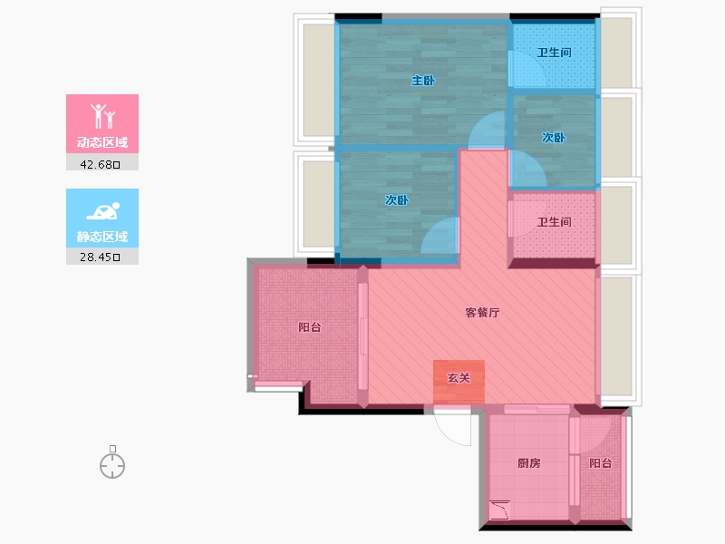 广东省-深圳市-华苑-61.29-户型库-动静分区