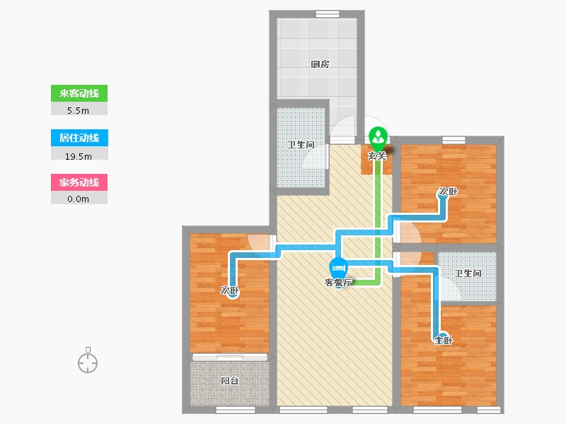 河北省-石家庄市-昌盛新天地-85.04-户型库-动静线