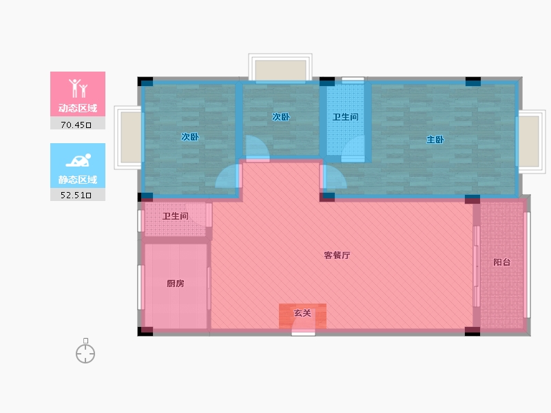 广东省-揭阳市-流沙-109.13-户型库-动静分区