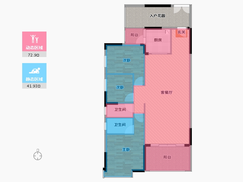 广东省-汕尾市-御景华府-115.95-户型库-动静分区