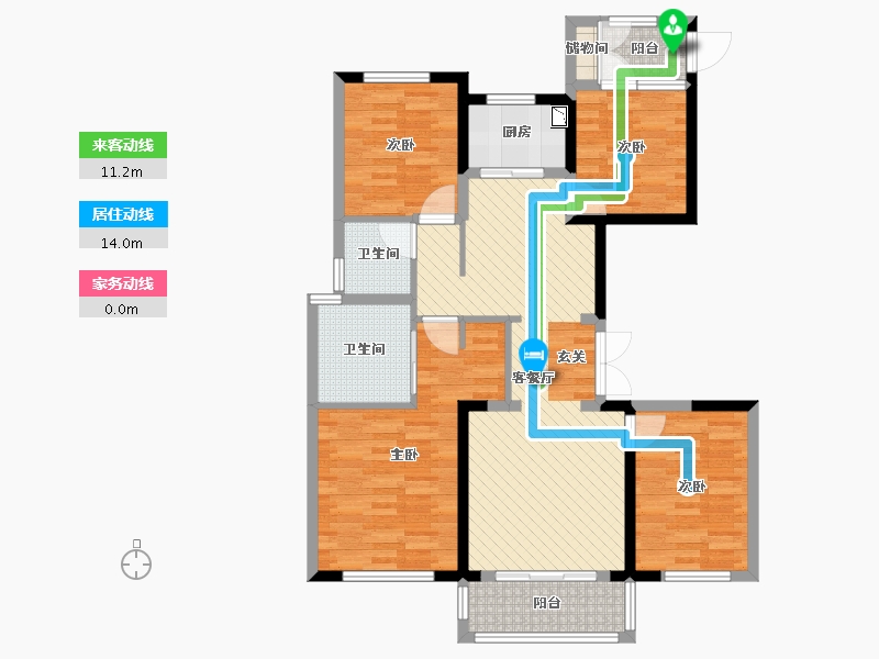 浙江省-温州市-中梁首府壹号院-97.42-户型库-动静线