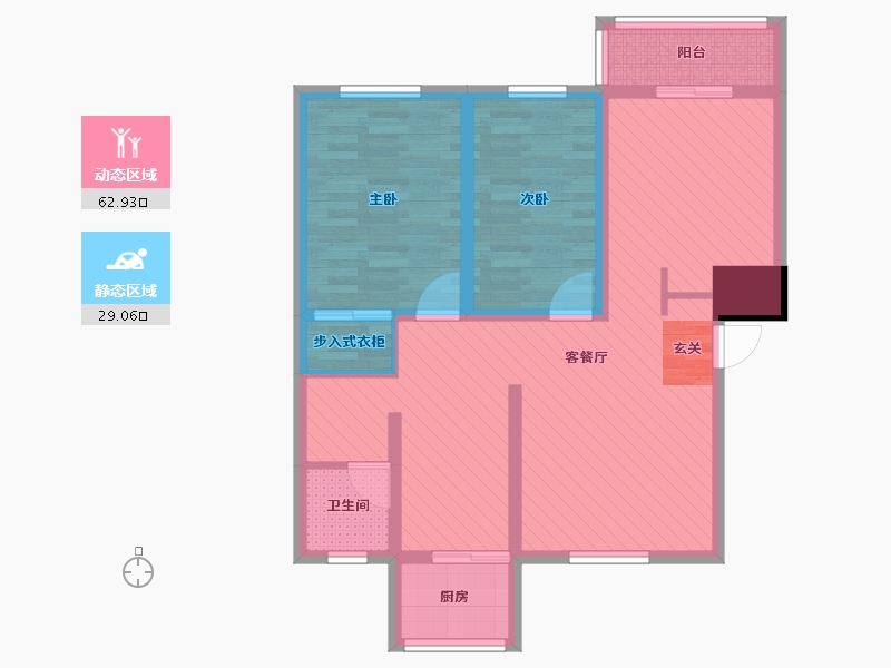 河北省-唐山市-蓝天家园-5栋-79.68-户型库-动静分区