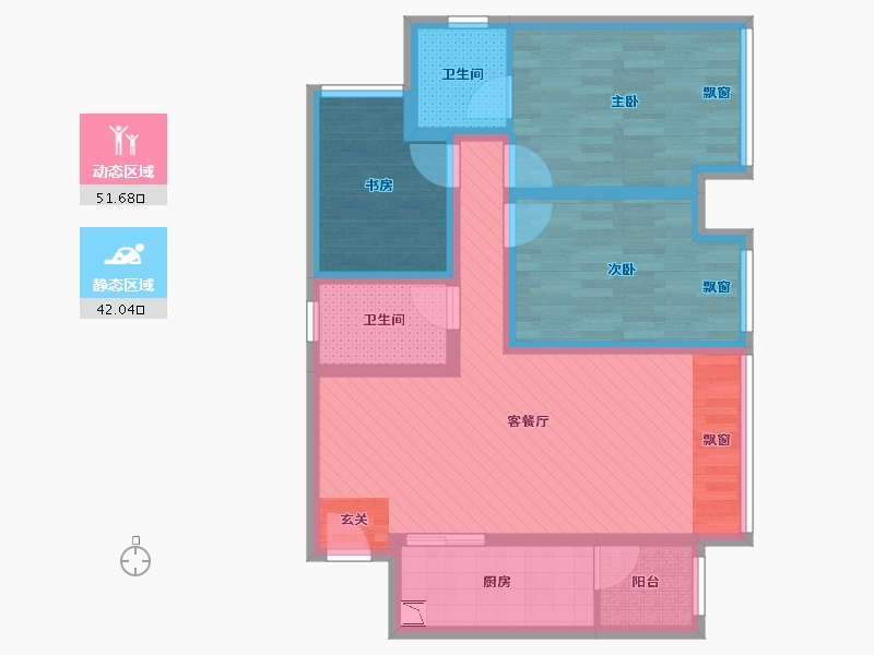 四川省-遂宁市-尚城澜庭-80.92-户型库-动静分区