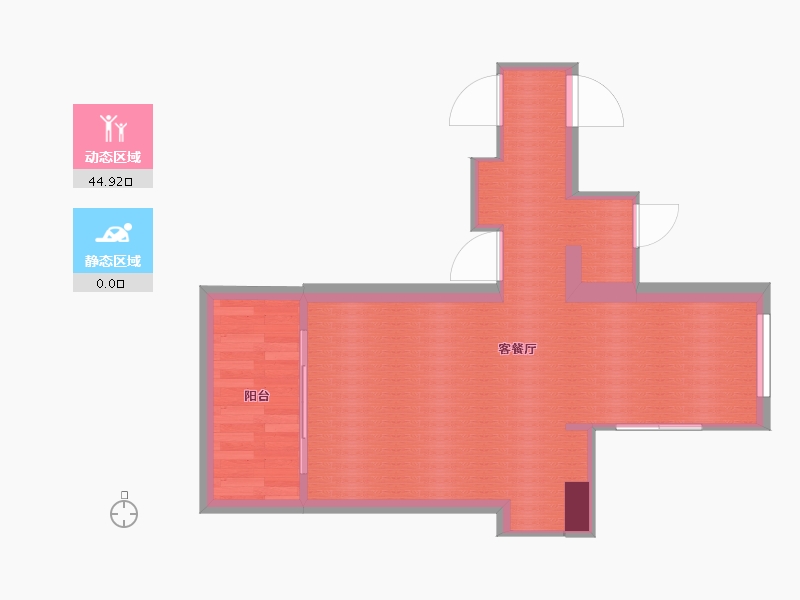 福建省-泉州市-星光耀广场-40.67-户型库-动静分区