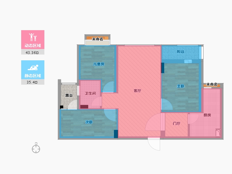 福建省-泉州市-湖心岛10#-73.00-户型库-动静分区