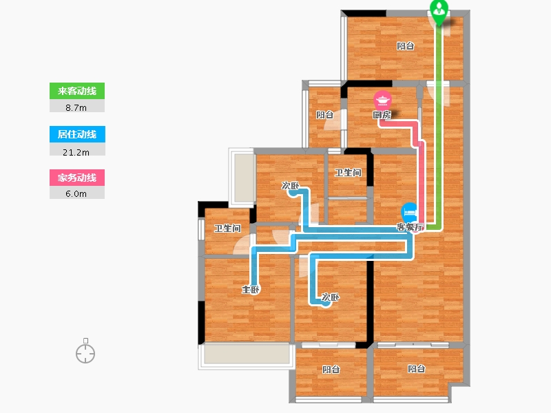 广东省-韶关市-翁源碧桂园-102.20-户型库-动静线