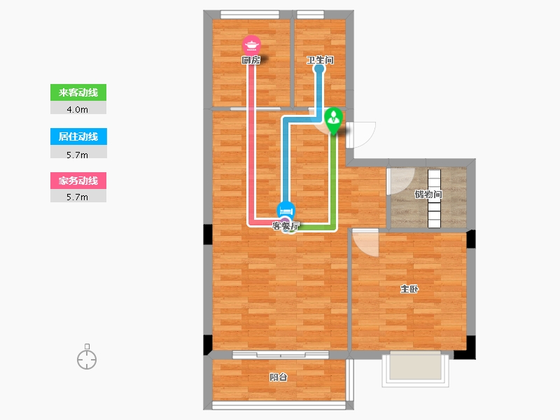 浙江省-杭州市-佳源西溪印象-63.18-户型库-动静线