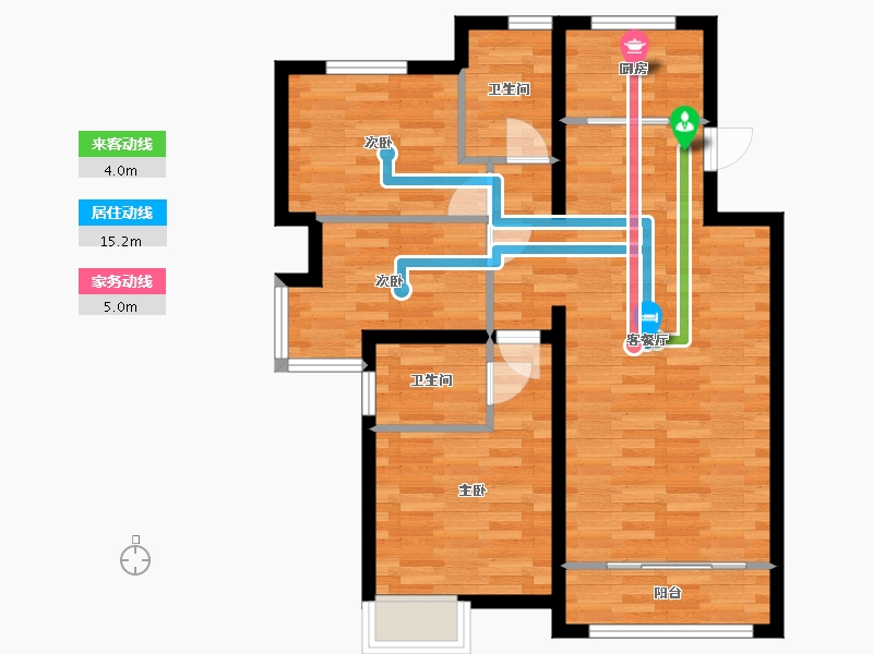 辽宁省-抚顺市-中国电建・海赋外滩-74.99-户型库-动静线