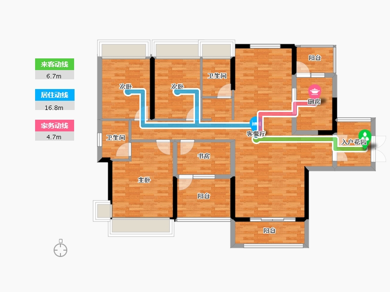 广东省-东莞市-盛和雅颂-119.88-户型库-动静线