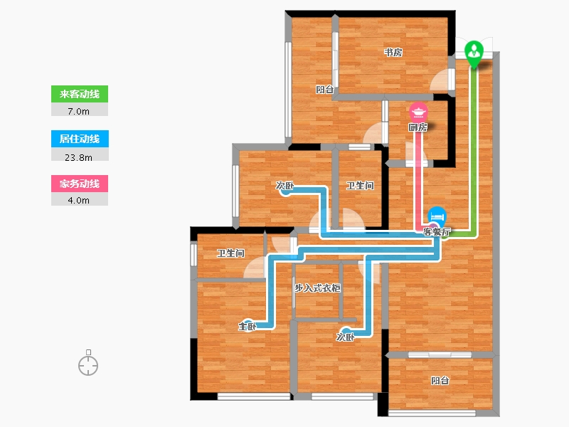 四川省-南充市-东湖锦城-113.75-户型库-动静线