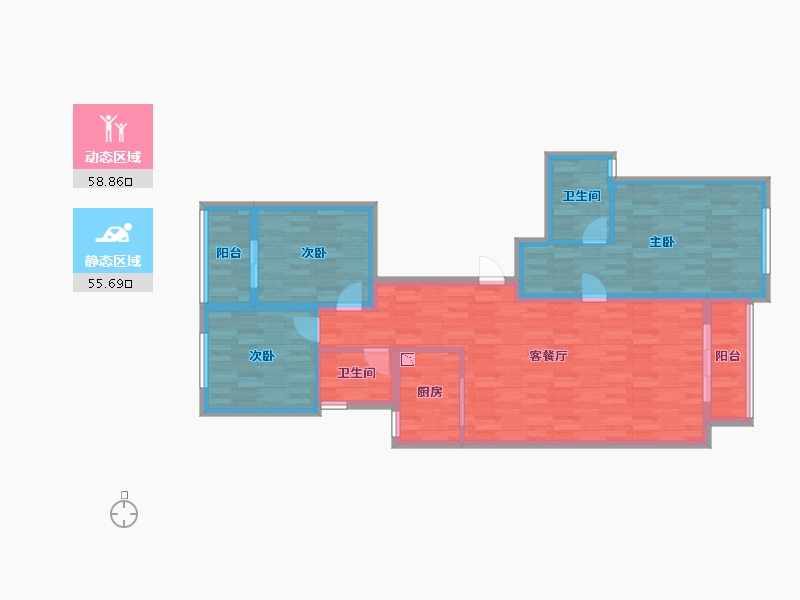 浙江省-温州市-乐成街道宴海东路777号-101.58-户型库-动静分区