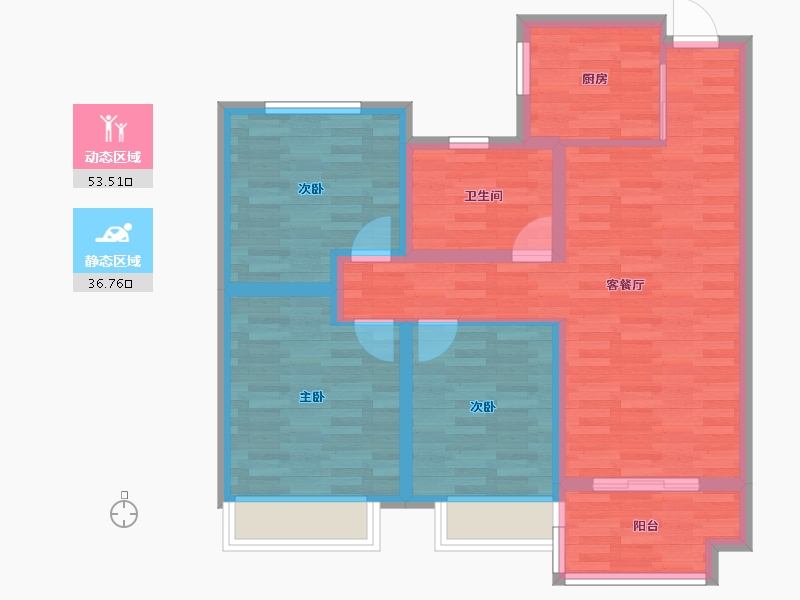 山东省-济宁市-中央公园-79.46-户型库-动静分区