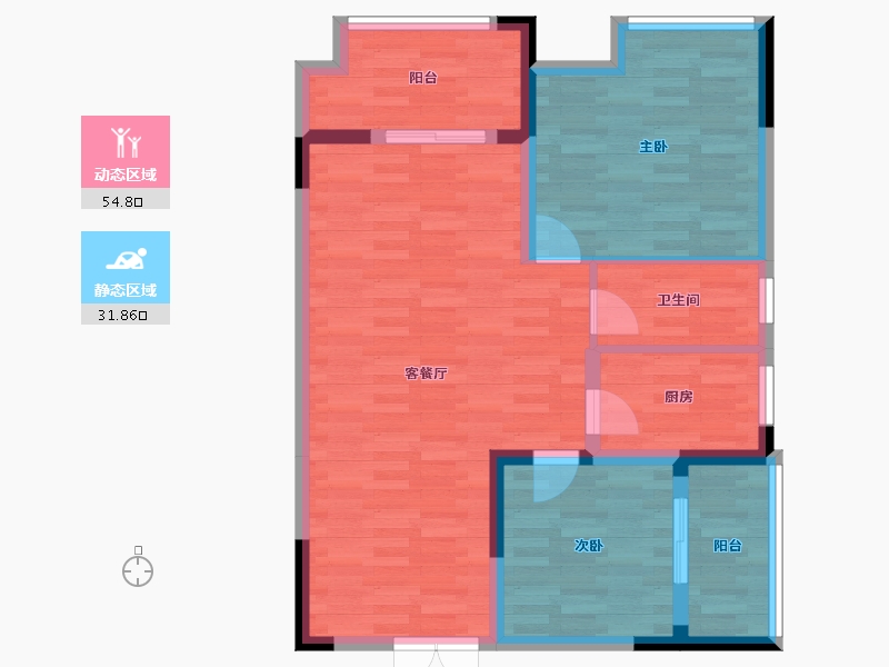 湖南省-怀化市-广达万象城-77.21-户型库-动静分区