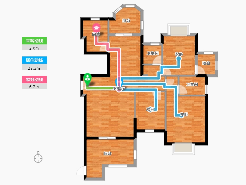 福建省-莆田市-骏隆云上居-102.85-户型库-动静线