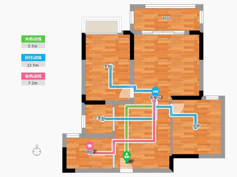 河南省-驻马店市-皇家驿站-67.46-户型库-动静线