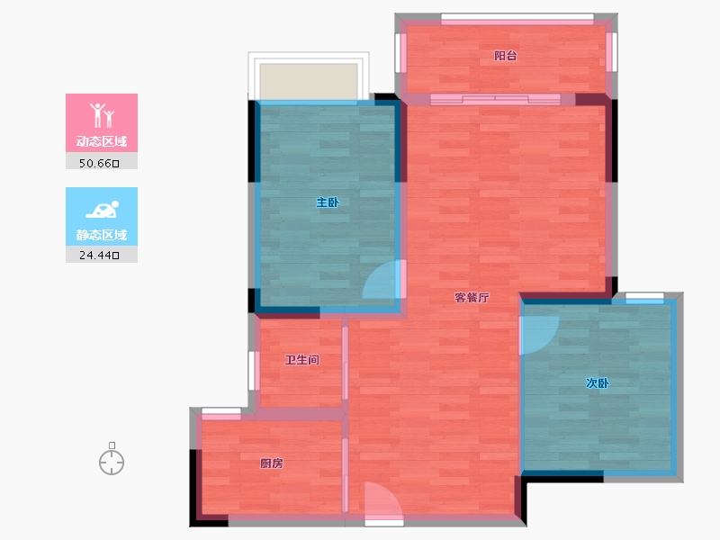 河南省-驻马店市-皇家驿站-67.46-户型库-动静分区